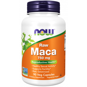 NOW RAW MACA 750 MG REPRODUCTIVE HEALTH SUPPORT 90 VEG CAPSULES